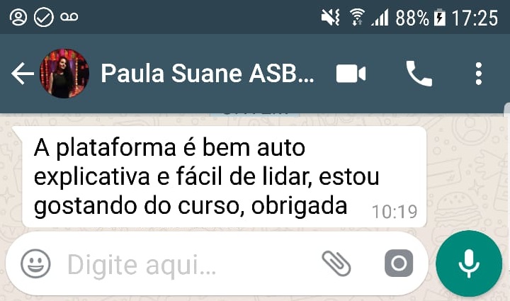 Depoimento de aluno 3